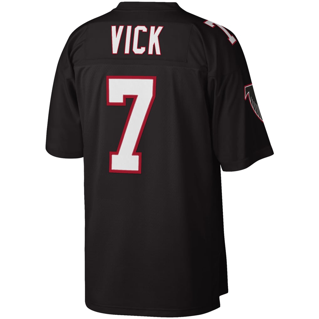 Men's Atlanta Falcons Michael Vick Black Big & Tall 2002 Retired Player Replica Jersey