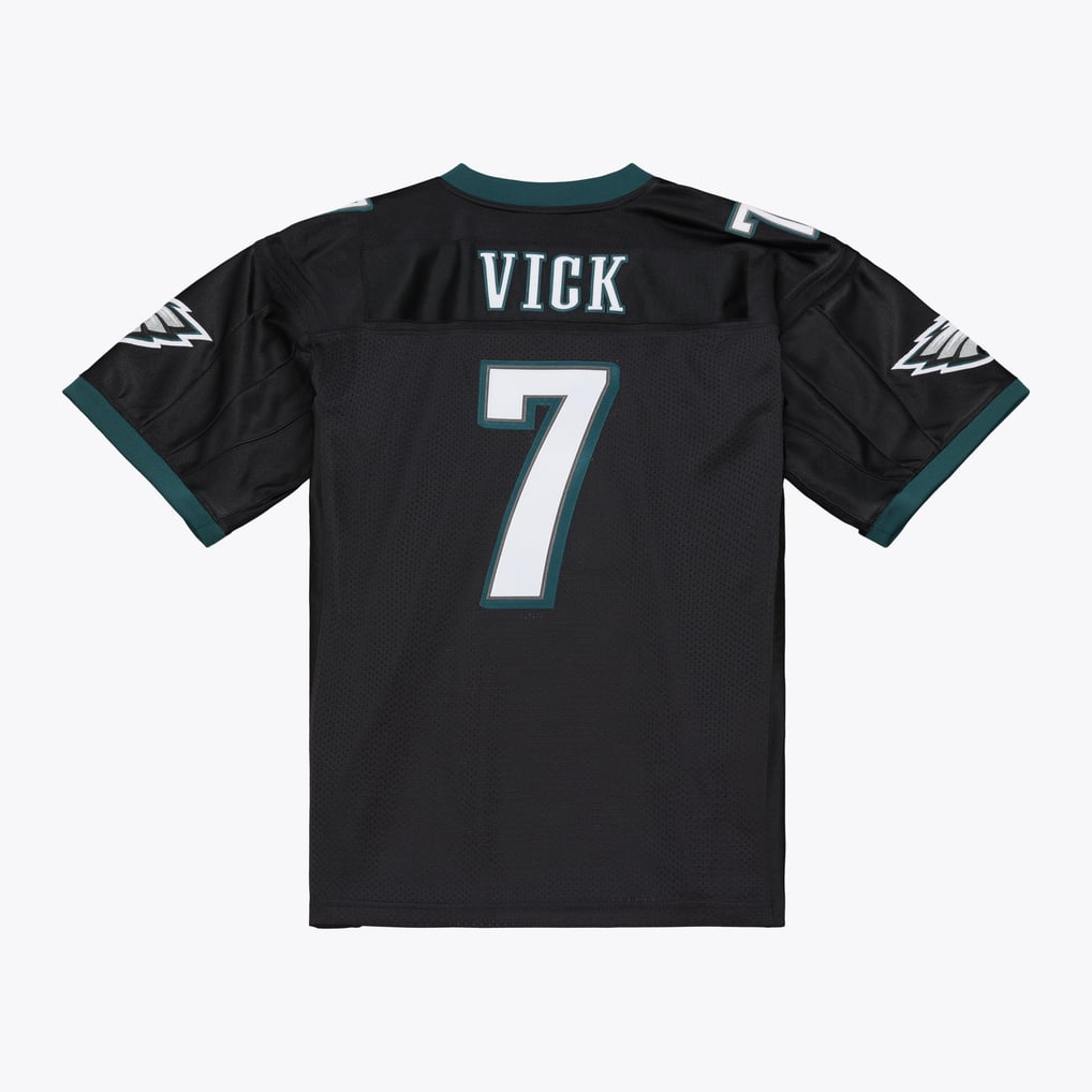 Men's Philadelphia Eagles Michael Vick Black 2012 Authentic Throwback Jersey