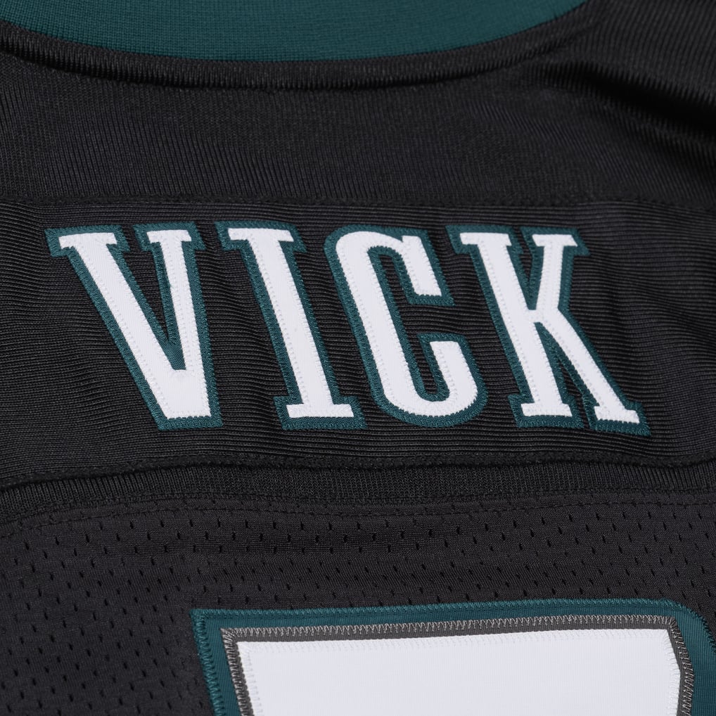 Men's Philadelphia Eagles Michael Vick Black 2012 Authentic Throwback Jersey