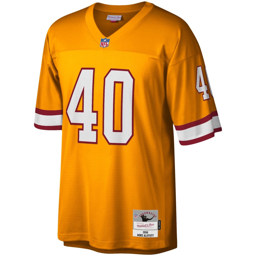 Men's Tampa Bay Buccaneers Mike Alstott Orange Big & Tall 1996 Retired Player Replica Jersey