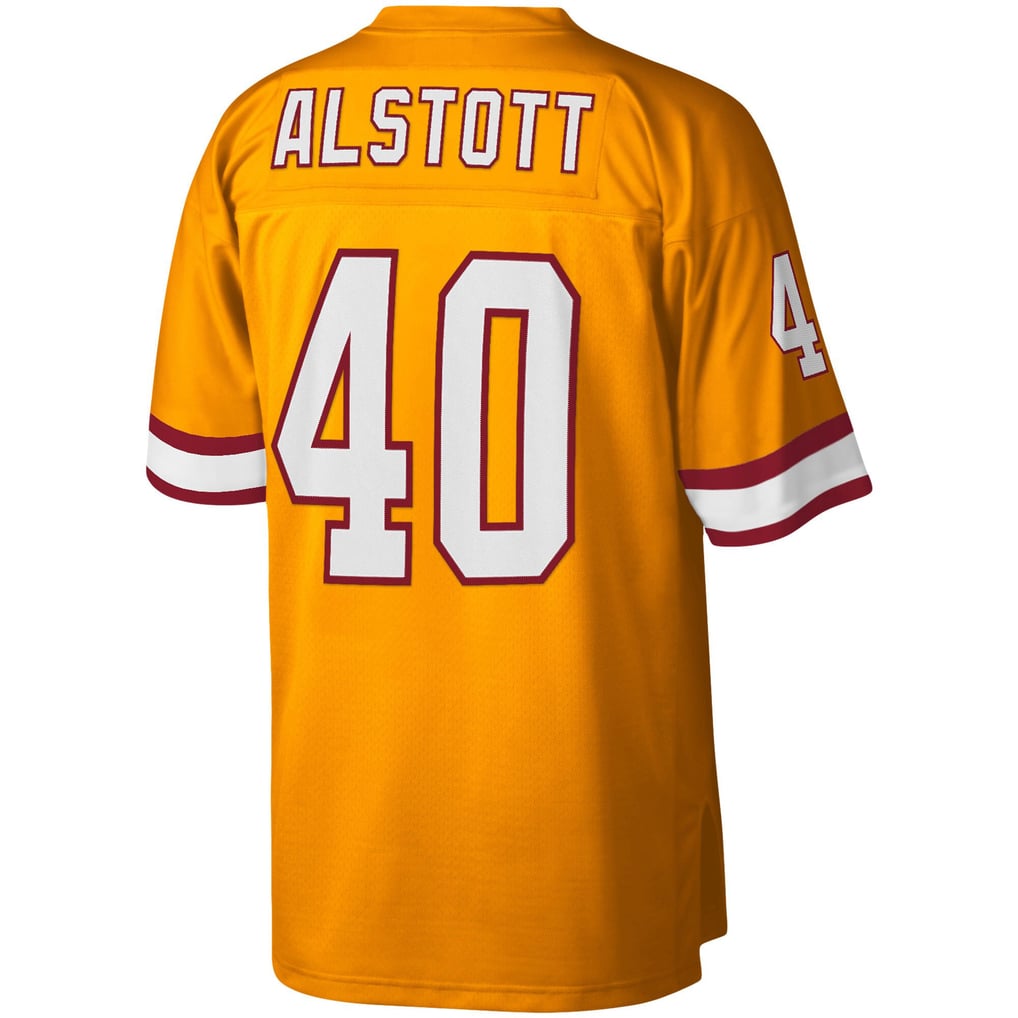Men's Tampa Bay Buccaneers Mike Alstott Orange Big & Tall 1996 Retired Player Replica Jersey