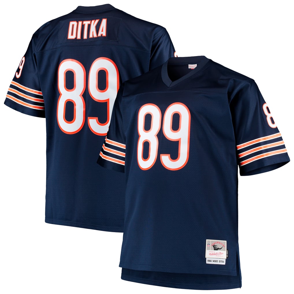 Men's Chicago Bears Mike Ditka Navy Big & Tall 1966 Retired Player Replica Jersey