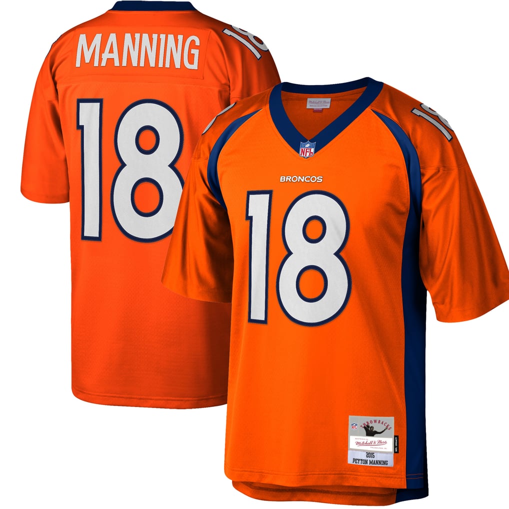 Men's Denver Broncos Peyton Manning Orange Big & Tall 2015 Retired Player Replica Jersey