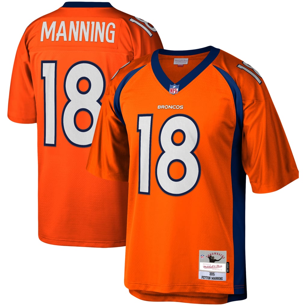 Men's Denver Broncos Peyton Manning Orange Legacy Replica Jersey