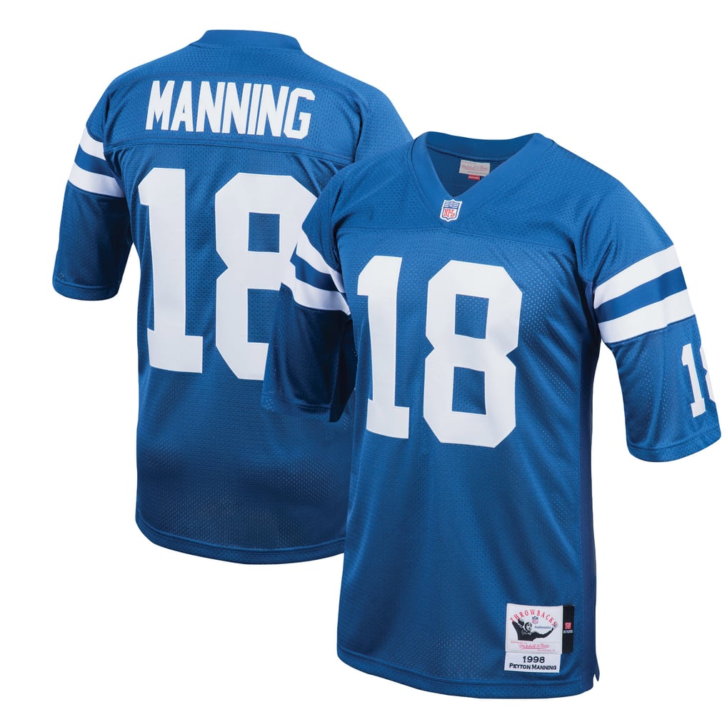 Men's Indianapolis Colts 1998 Peyton Manning Royal Authentic Throwback Retired Player Jersey