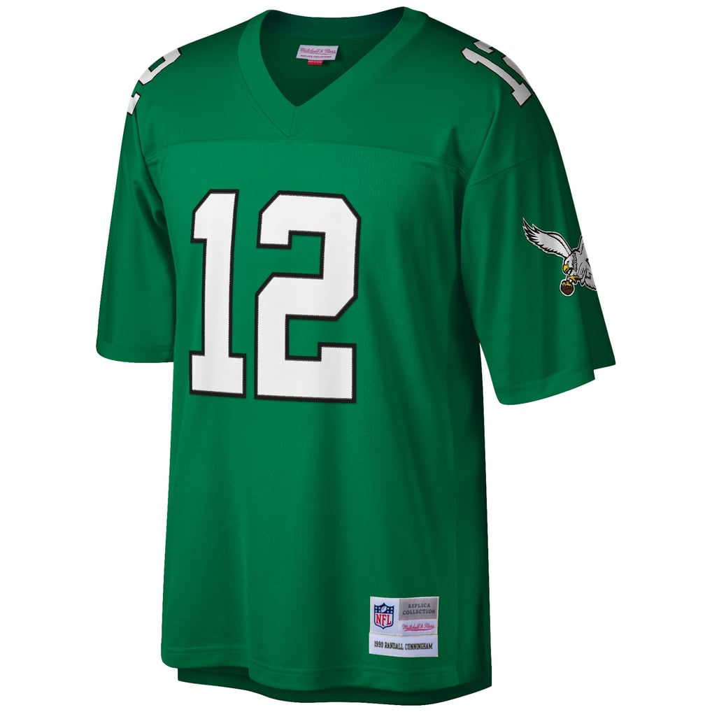 Men's Philadelphia Eagles Randall Cunningham Kelly Green Big & Tall 1990 Retired Player Replica Jersey