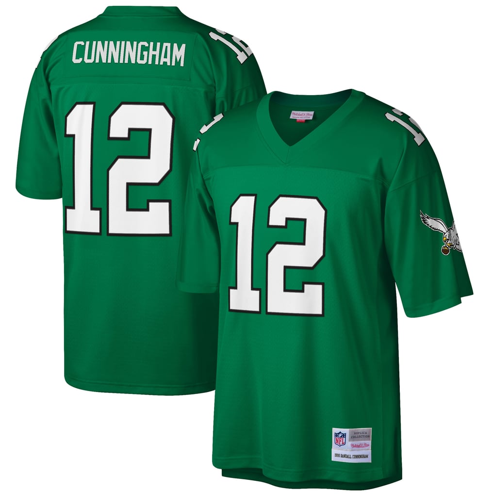 Men's Philadelphia Eagles Randall Cunningham Kelly Green Big & Tall 1990 Retired Player Replica Jersey
