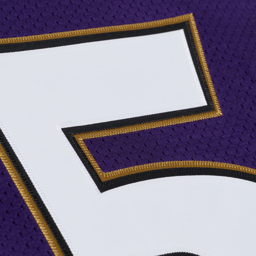 Men's Baltimore Ravens Ray Lewis Purple 1996 Authentic Throwback Jersey