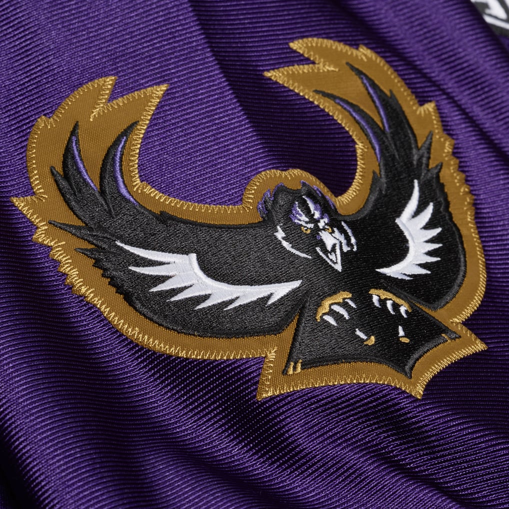 Men's Baltimore Ravens Ray Lewis Purple 1996 Authentic Throwback Jersey
