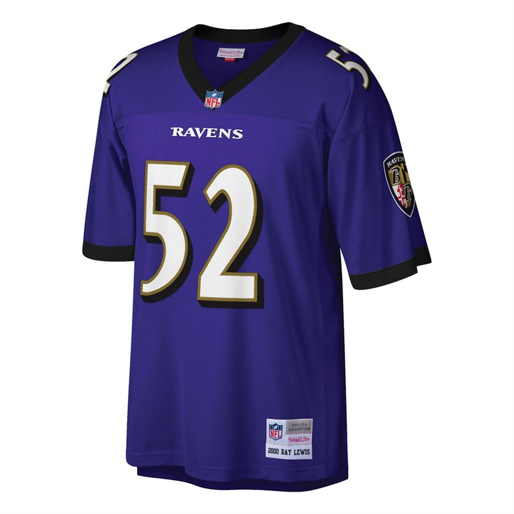 Men's Baltimore Ravens Ray Lewis Purple Big & Tall 2000 Retired Player Replica Jersey