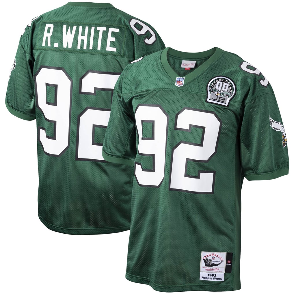 Men's Philadelphia Eagles Reggie White Green Authentic Throwback Retired Player Jersey