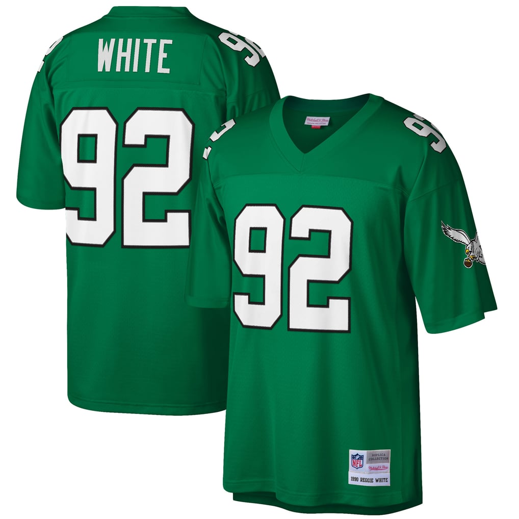 Men's Philadelphia Eagles Reggie White Kelly Green Big & Tall 1990 Retired Player Replica Jersey