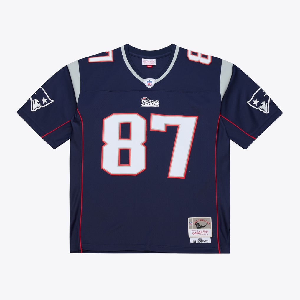 Men's New England Patriots Rob Gronkowski Navy Retired Legacy Replica Player Jersey
