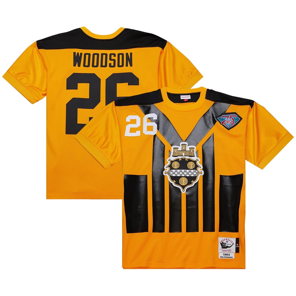 Men's Pittsburgh Steelers 1994 Rod Woodson Gold Authentic Throwback Retired Player Jersey