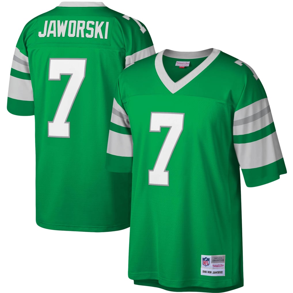 Men's Philadelphia Eagles Ron Jaworski Kelly Green Legacy Replica Jersey