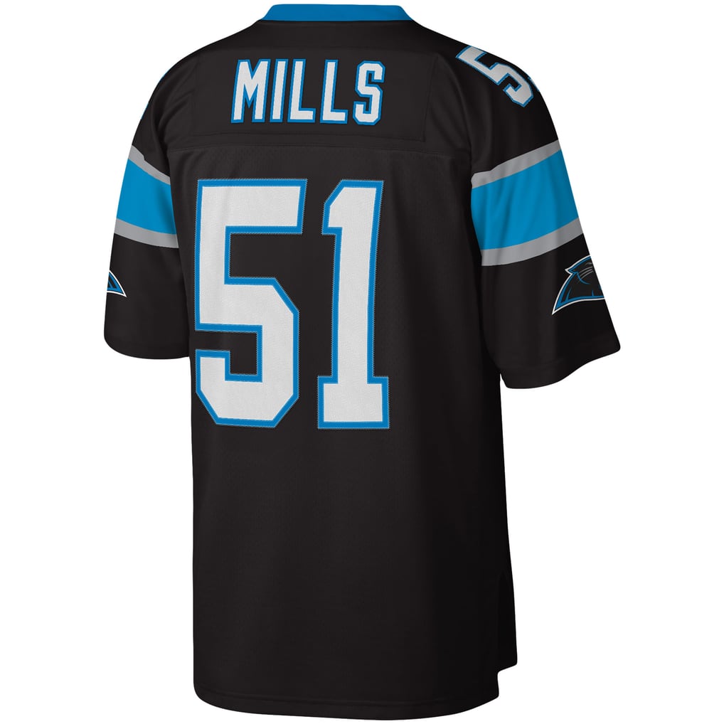 Men's Carolina Panthers Sam Mills Black Legacy Replica Jersey