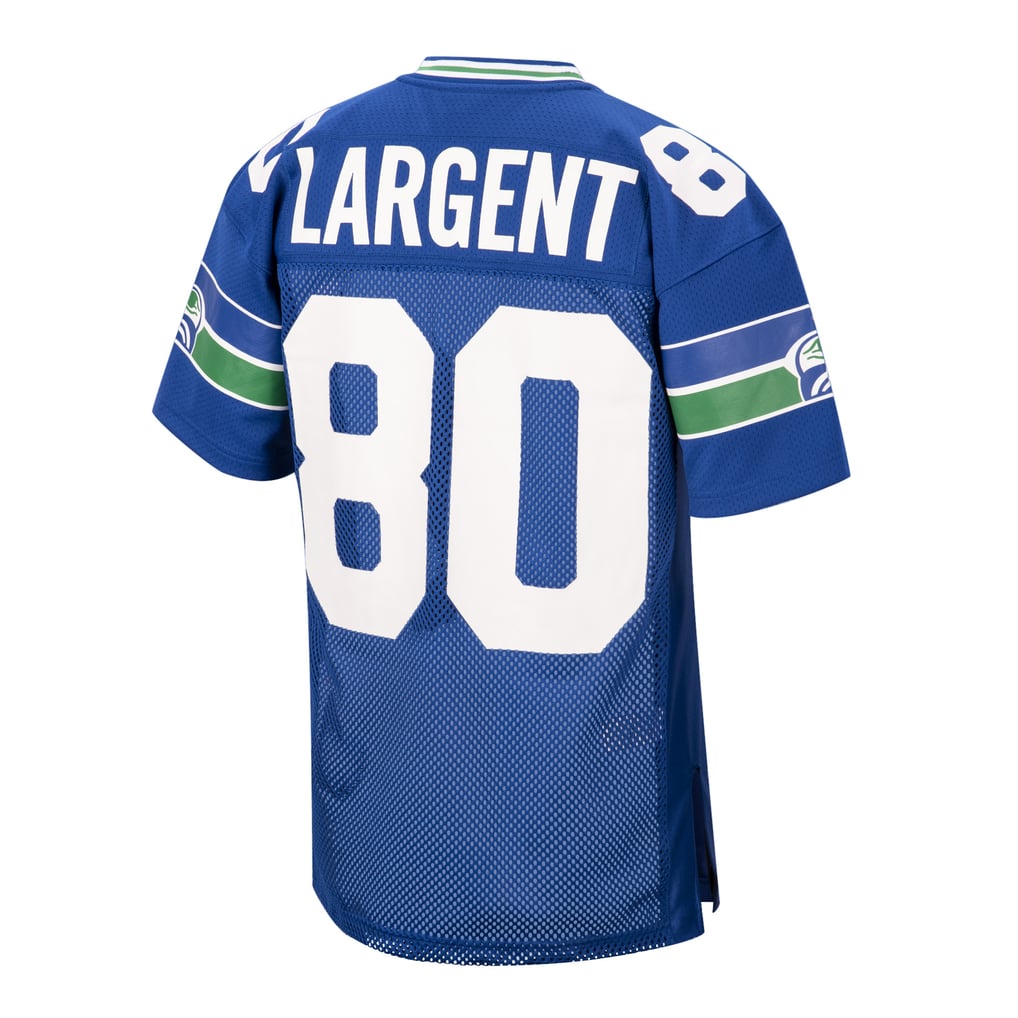 Men's Seattle Seahawks 1985 Steve Largent Royal Authentic Throwback Retired Player Jersey