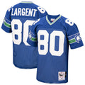 Men's Seattle Seahawks 1985 Steve Largent Royal Authentic Throwback Retired Player Jersey