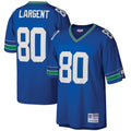 Men's Seattle Seahawks Steve Largent Royal Big & Tall 1985 Retired Player Replica Jersey