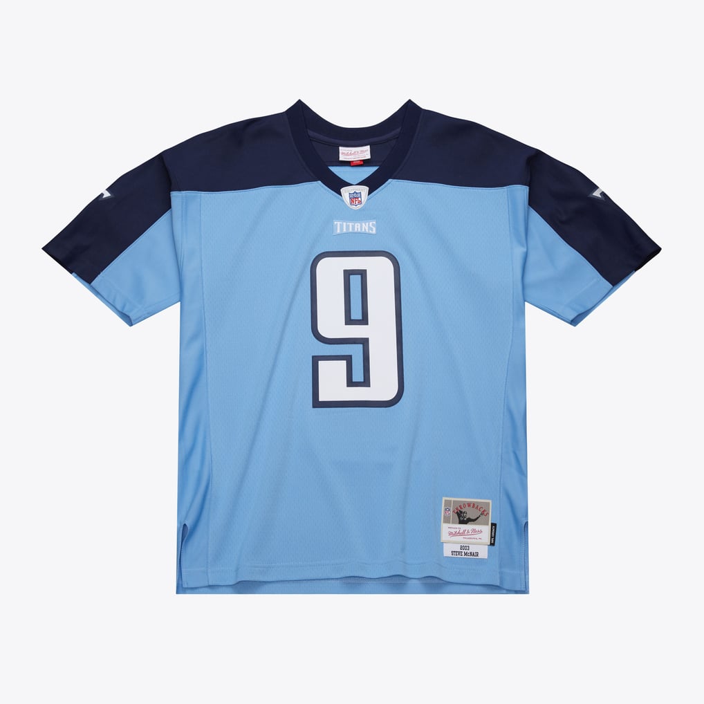 Men's Tennessee Titans Steve McNair Light Blue 2003 Legacy Replica Jersey