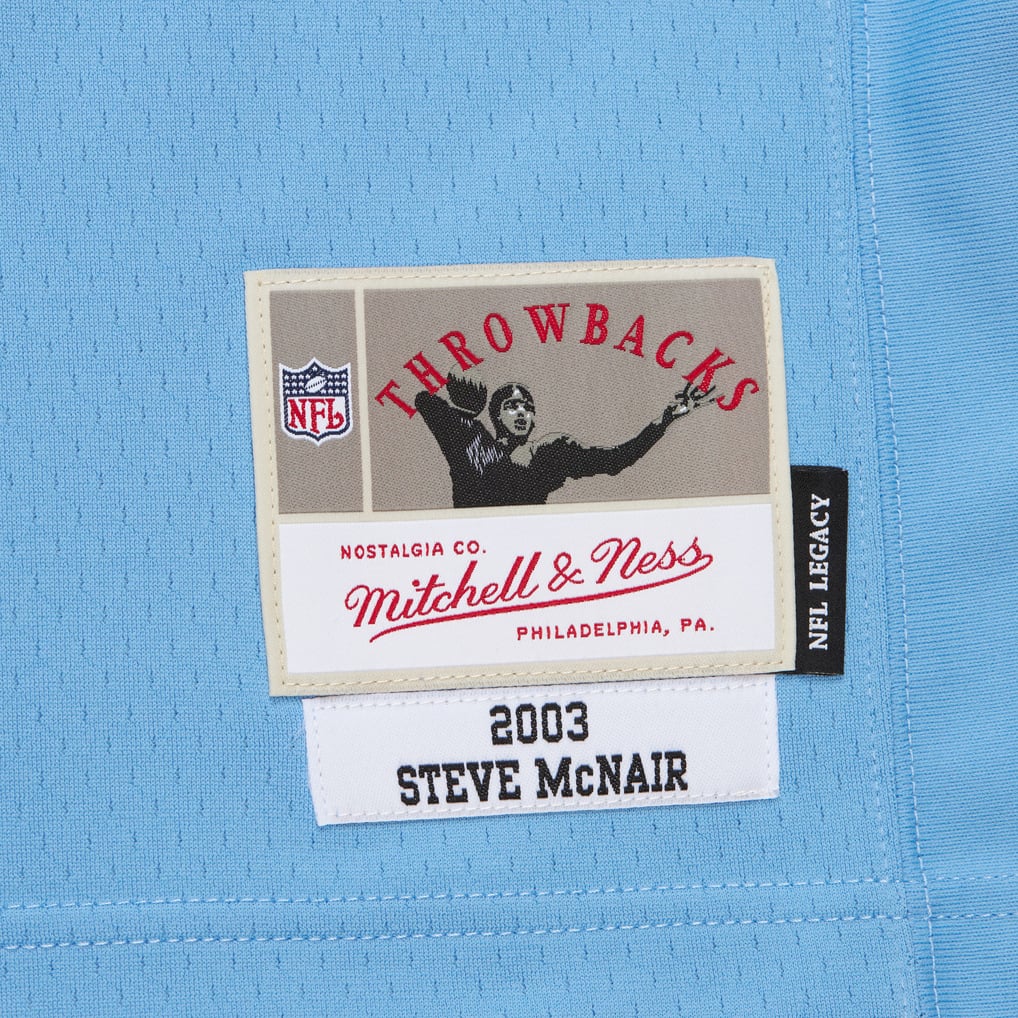 Men's Tennessee Titans Steve McNair Light Blue 2003 Legacy Replica Jersey