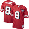 Men's San Francisco 49ers 1994 Steve Young Scarlet Authentic Throwback Retired Player Jersey