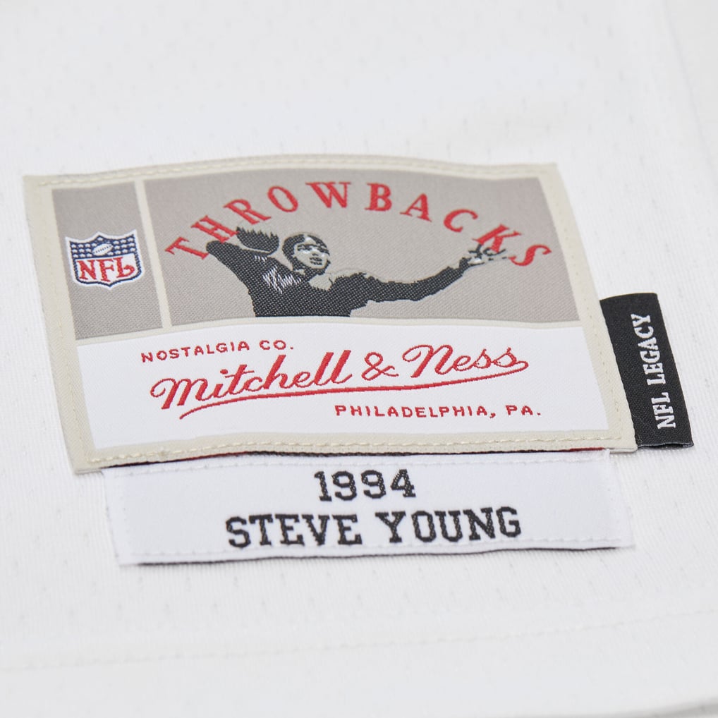Men's San Francisco 49ers Steve Young White 1994 Legacy Replica Jersey