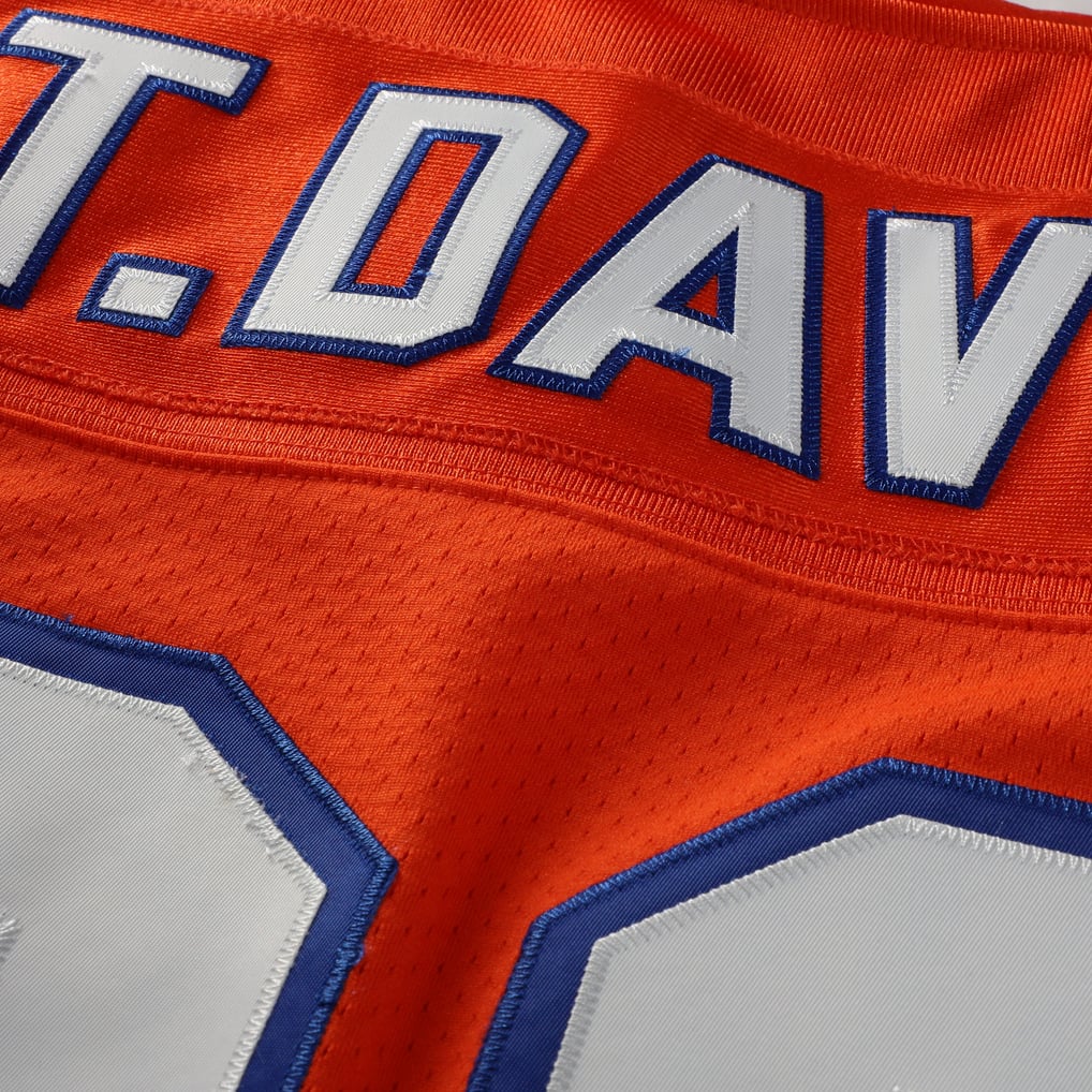 Men's Denver Broncos Terrell Davis Orange 1995 Authentic Throwback Retired Player Jersey