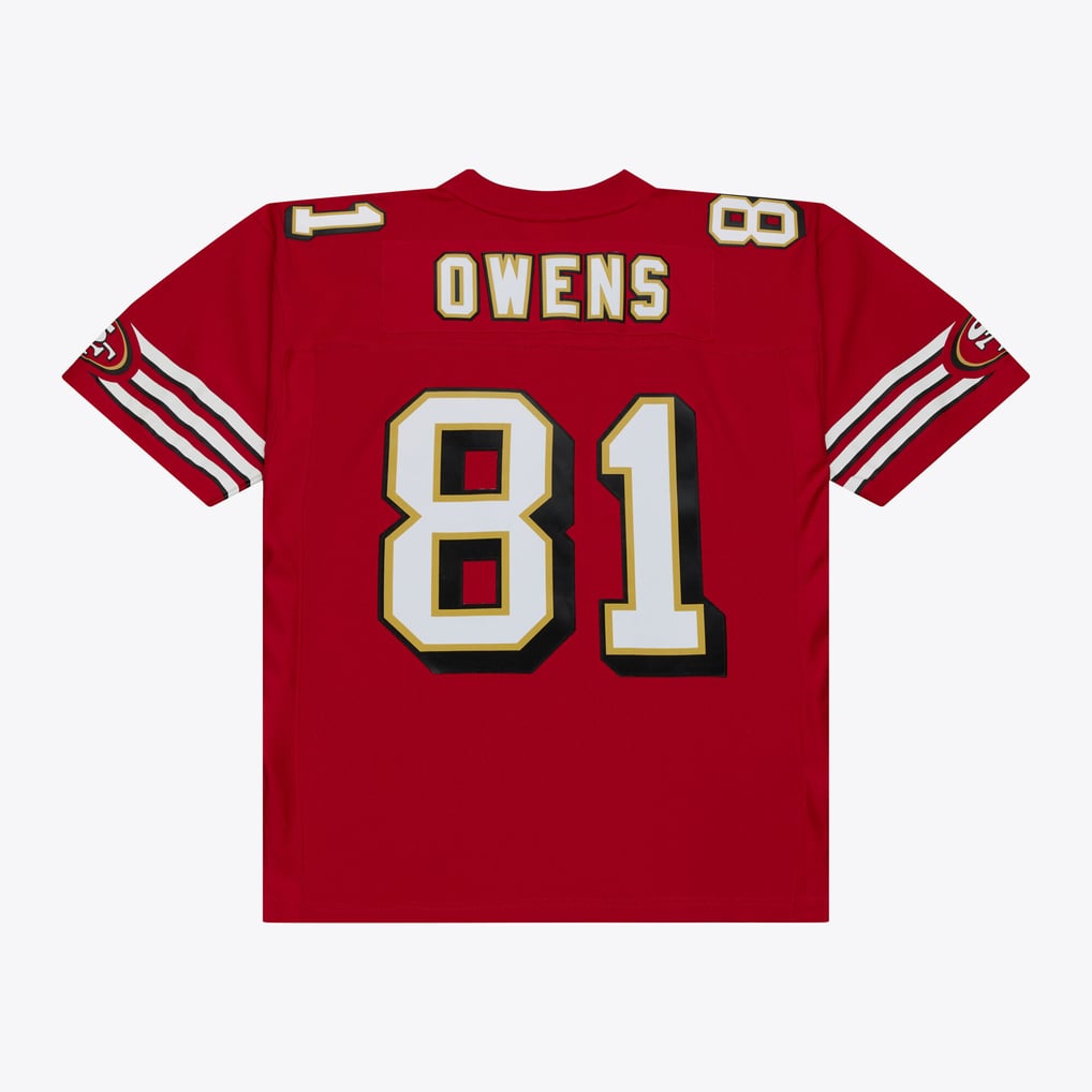Men's San Francisco 49ers Terrell Owens Red 1996 Legacy Replica Player Jersey