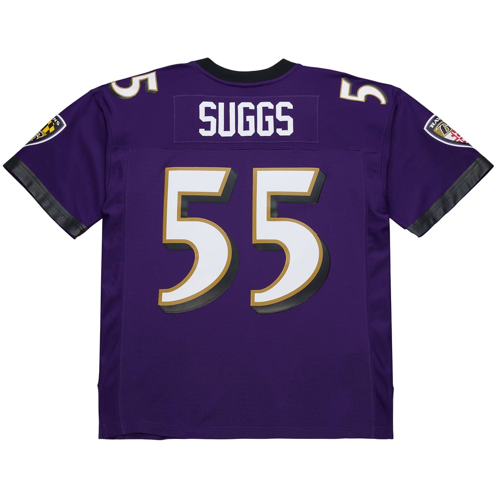 Men's Baltimore Ravens Terrell Suggs Purple 2003 Legacy Replica Jersey
