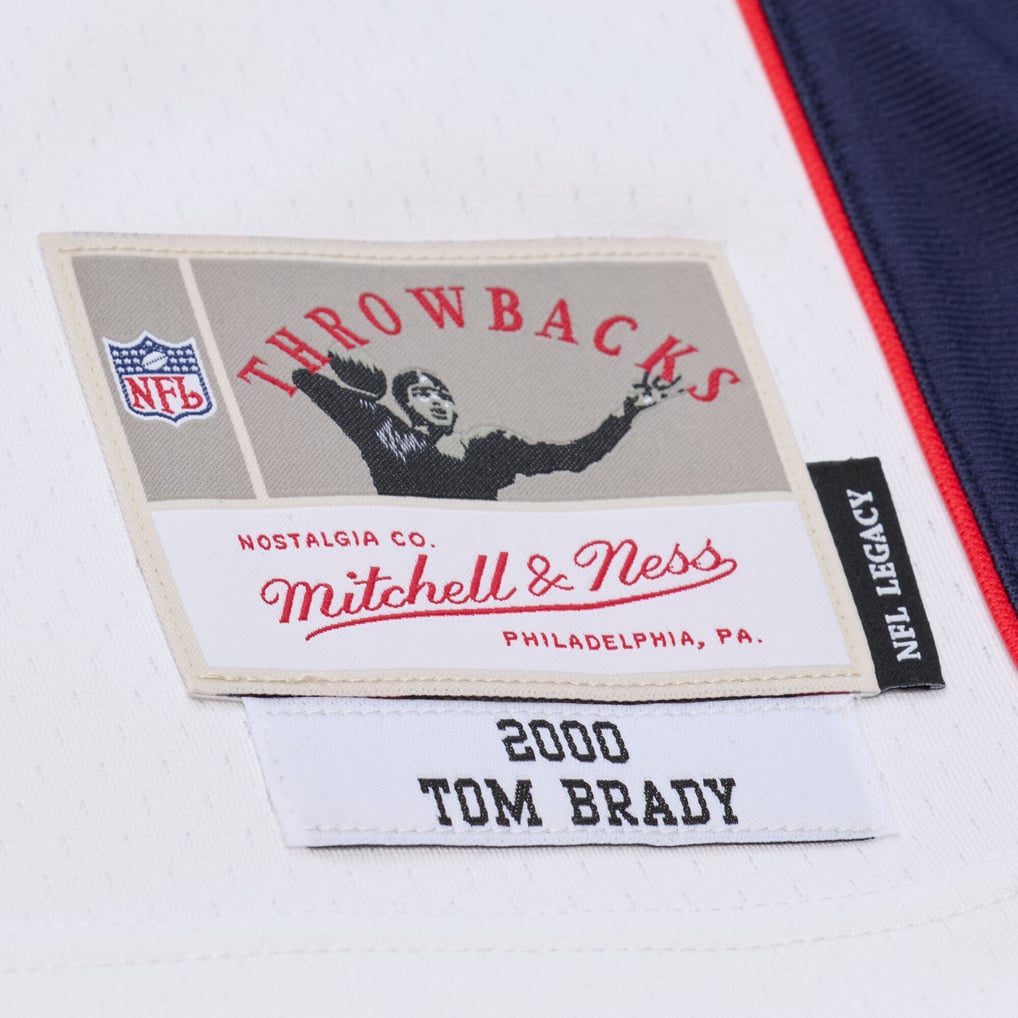 Men's New England Patriots Tom Brady White 2000 Legacy Replica Jersey