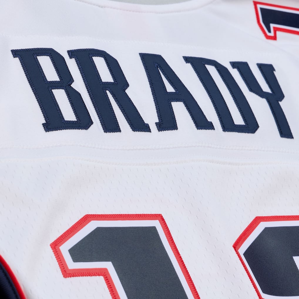 Men's New England Patriots Tom Brady White 2000 Legacy Replica Jersey
