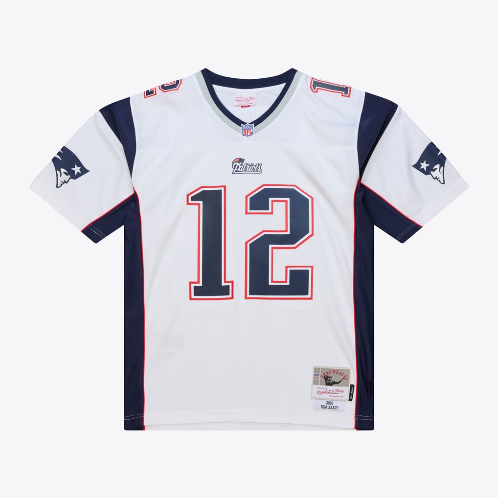 Men's New England Patriots Tom Brady White 2000 Legacy Replica Jersey