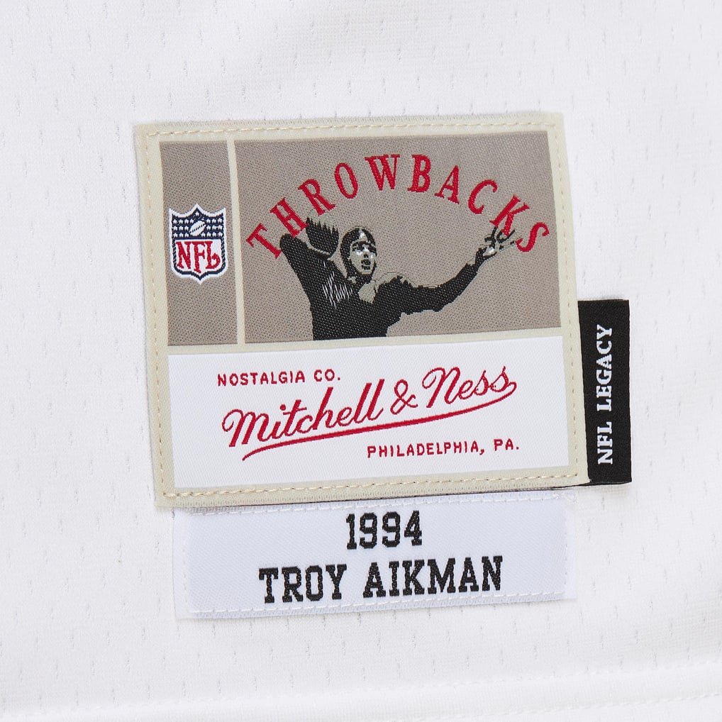 Men's Dallas Cowboys Troy Aikman White 1994 Alternate Legacy Replica Jersey