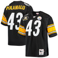 Men's Pittsburgh Steelers 2007 Troy Polamalu Black Authentic Throwback Retired Player Jersey