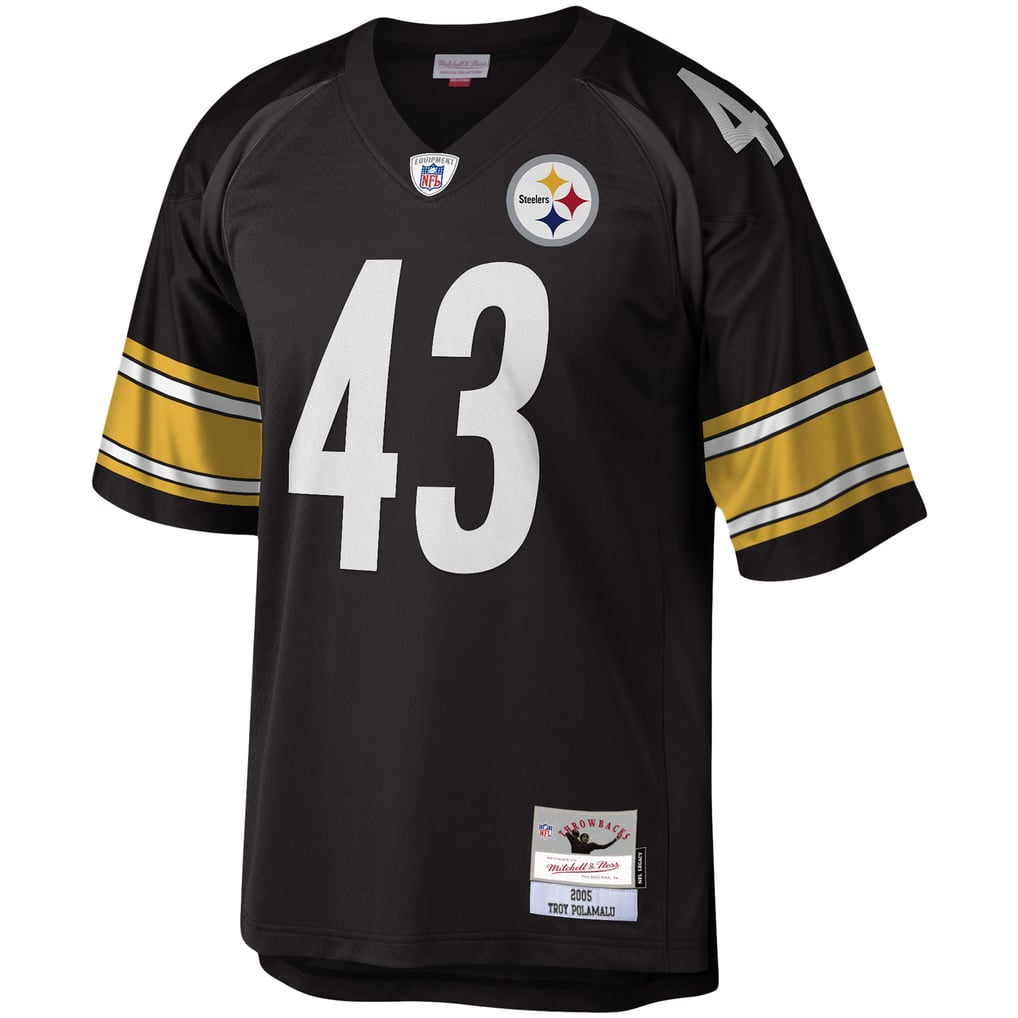 Men's Pittsburgh Steelers Troy Polamalu Black Legacy Replica Jersey