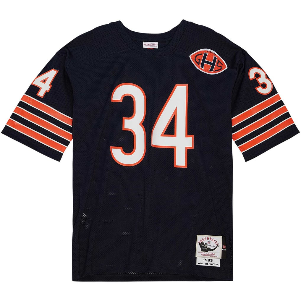Men's Chicago Bears 1983 Walter Payton Navy Authentic Throwback Retired Player Jersey