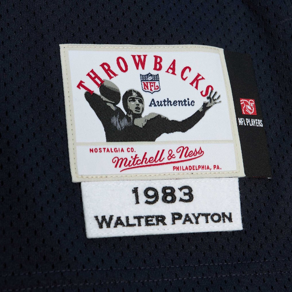 Men's Chicago Bears 1983 Walter Payton Navy Authentic Throwback Retired Player Jersey
