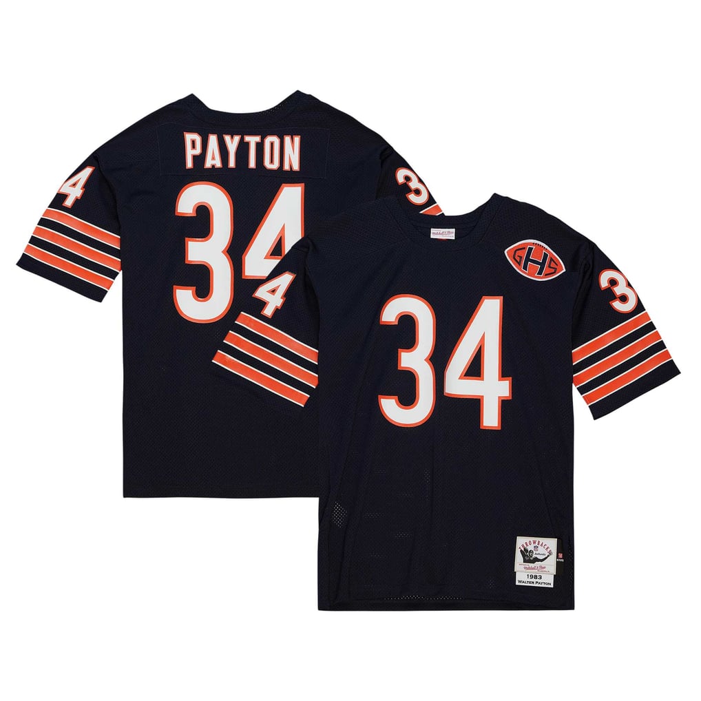 Men's Chicago Bears 1983 Walter Payton Navy Authentic Throwback Retired Player Jersey