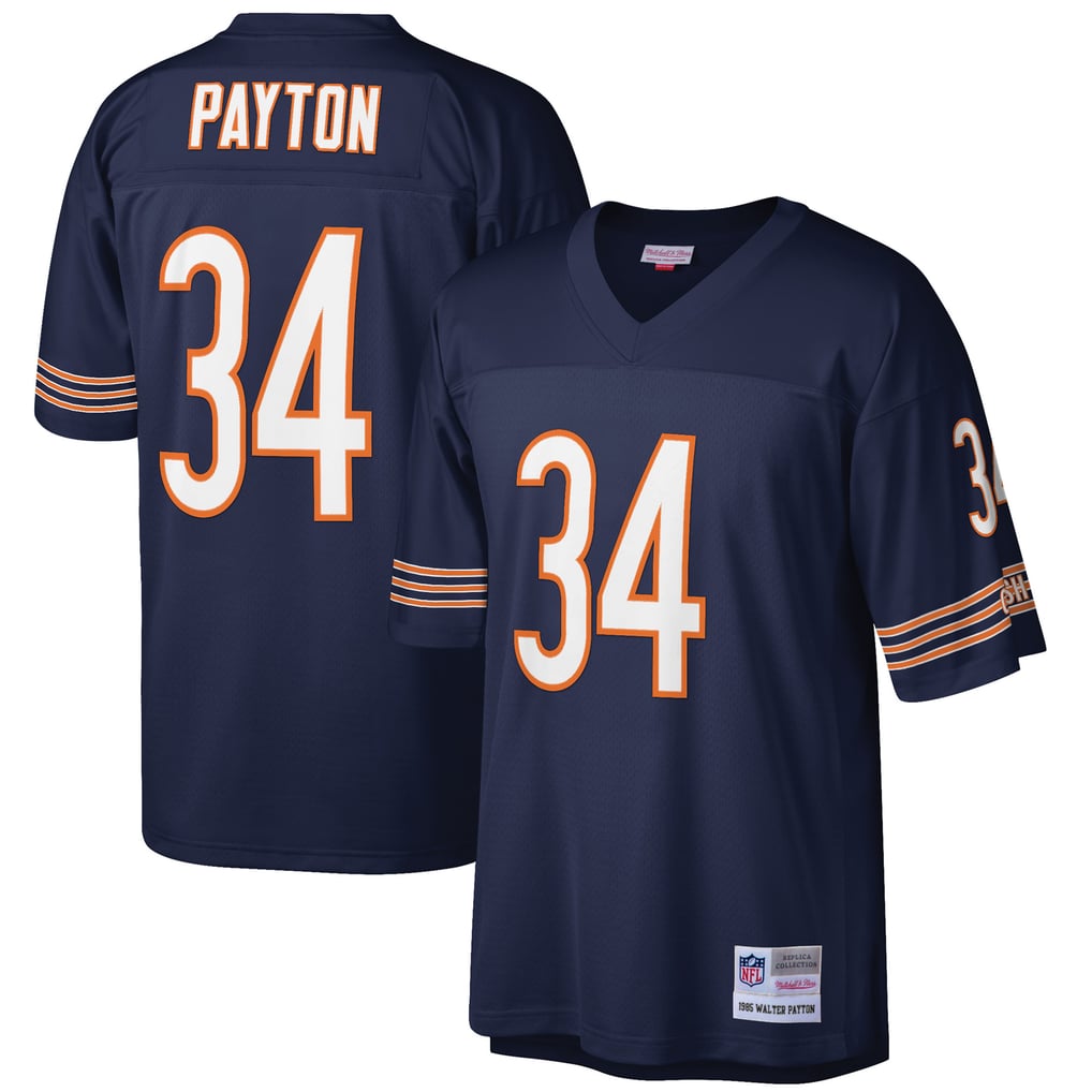 Men's Chicago Bears Walter Payton Navy Big & Tall 1985 Retired Player Replica Jersey