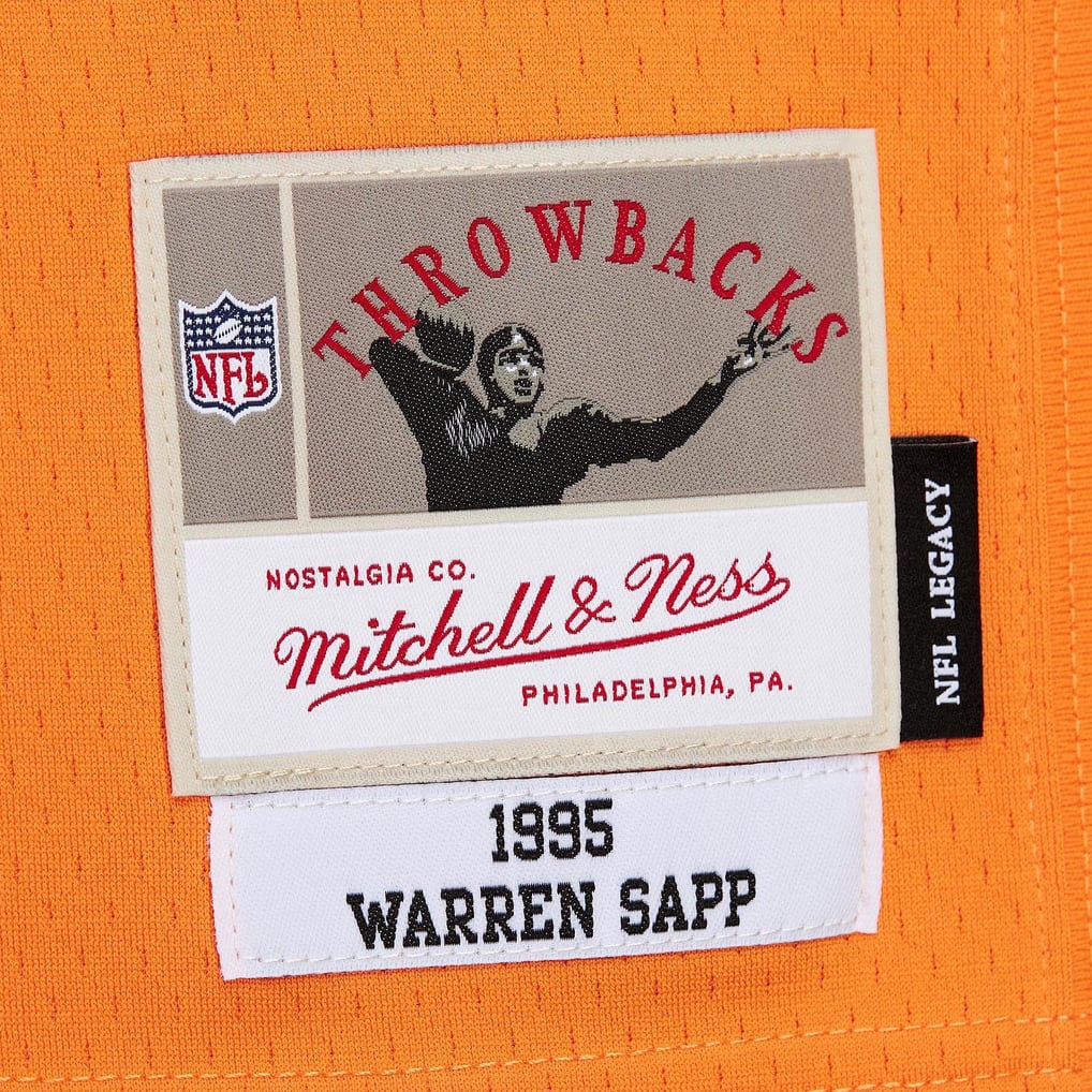 Men's Tampa Bay Buccaneers Warren Sapp Orange 1995 Legacy Replica Jersey