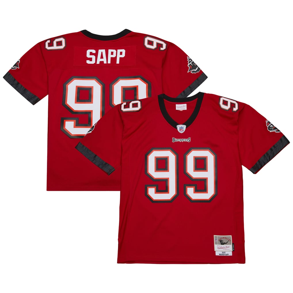 Men's Tampa Bay Buccaneers Warren Sapp Red 2002 Legacy Replica Jersey