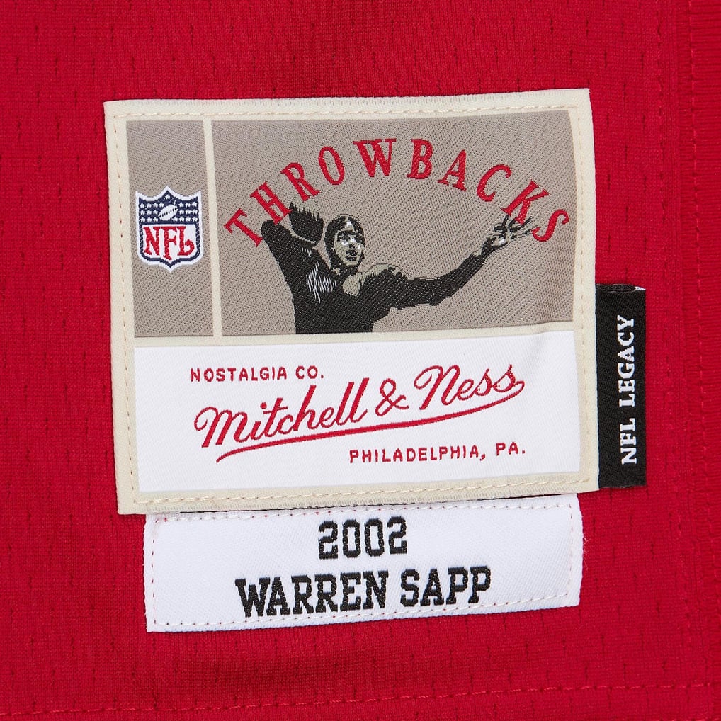 Men's Tampa Bay Buccaneers Warren Sapp Red 2002 Legacy Replica Jersey