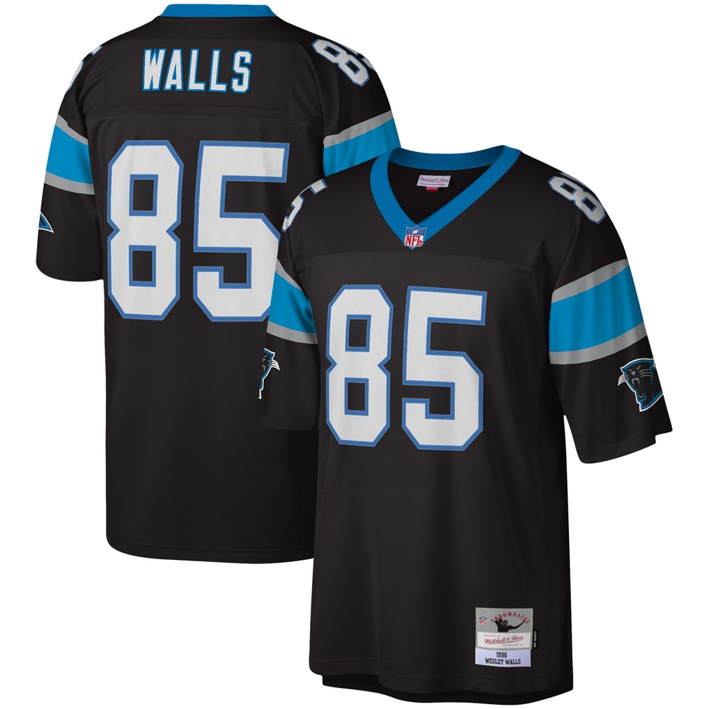 Men's Carolina Panthers Wesley Walls Black Legacy Replica Jersey