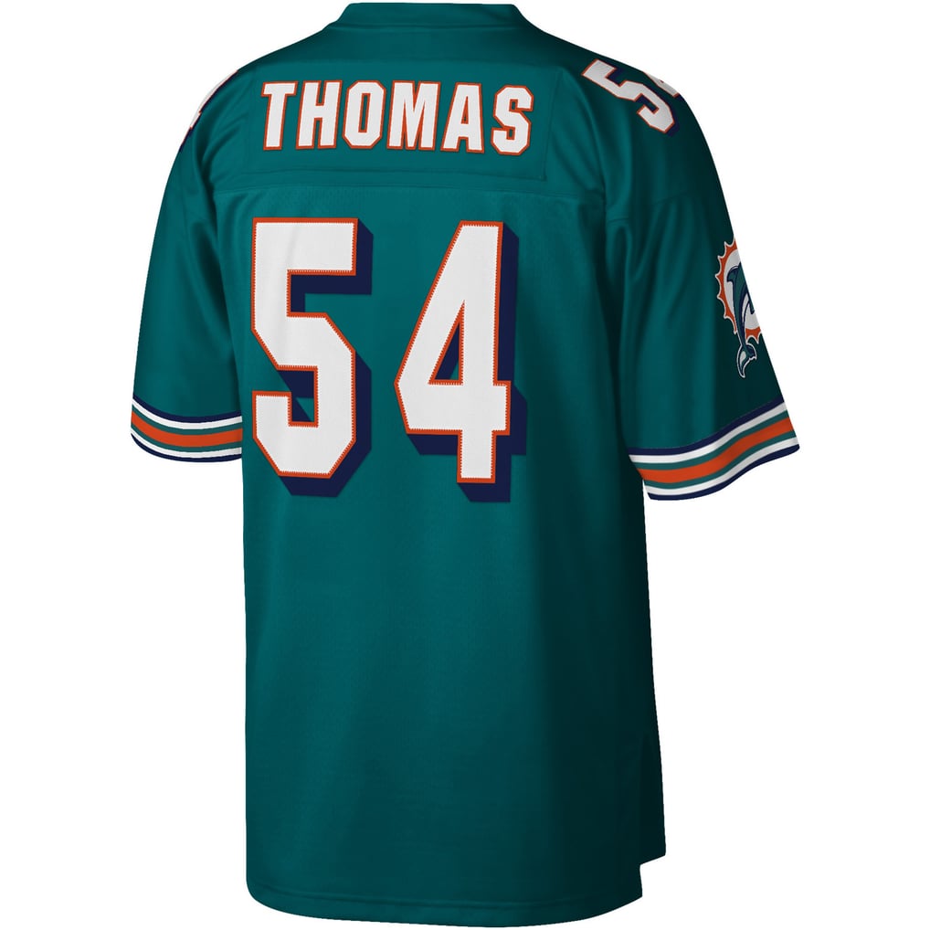 Men's Miami Dolphins Zach Thomas Aqua Legacy Replica Jersey
