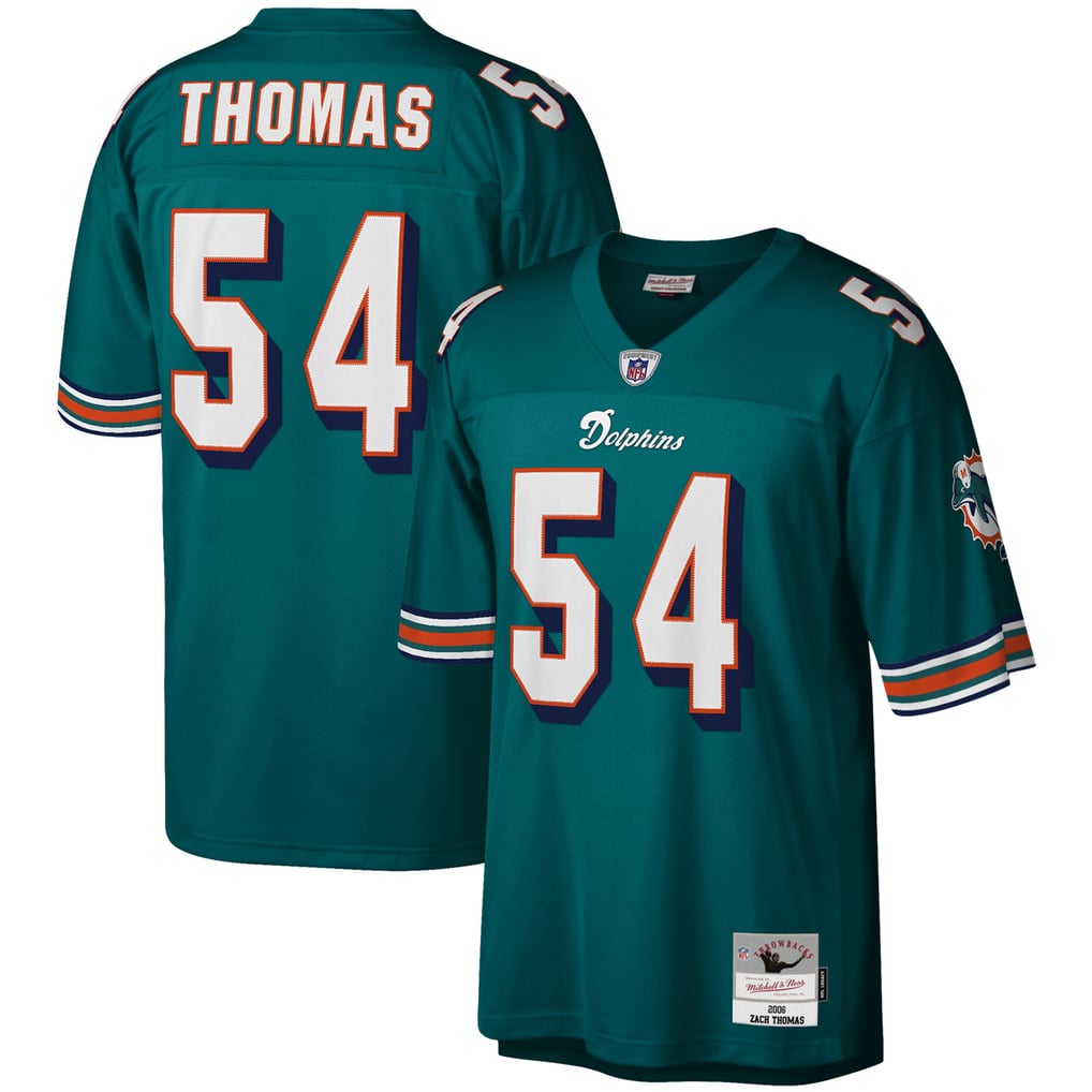 Men's Miami Dolphins Zach Thomas Aqua Legacy Replica Jersey