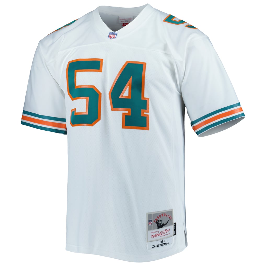 Men's Miami Dolphins Zach Thomas White Legacy Replica Jersey