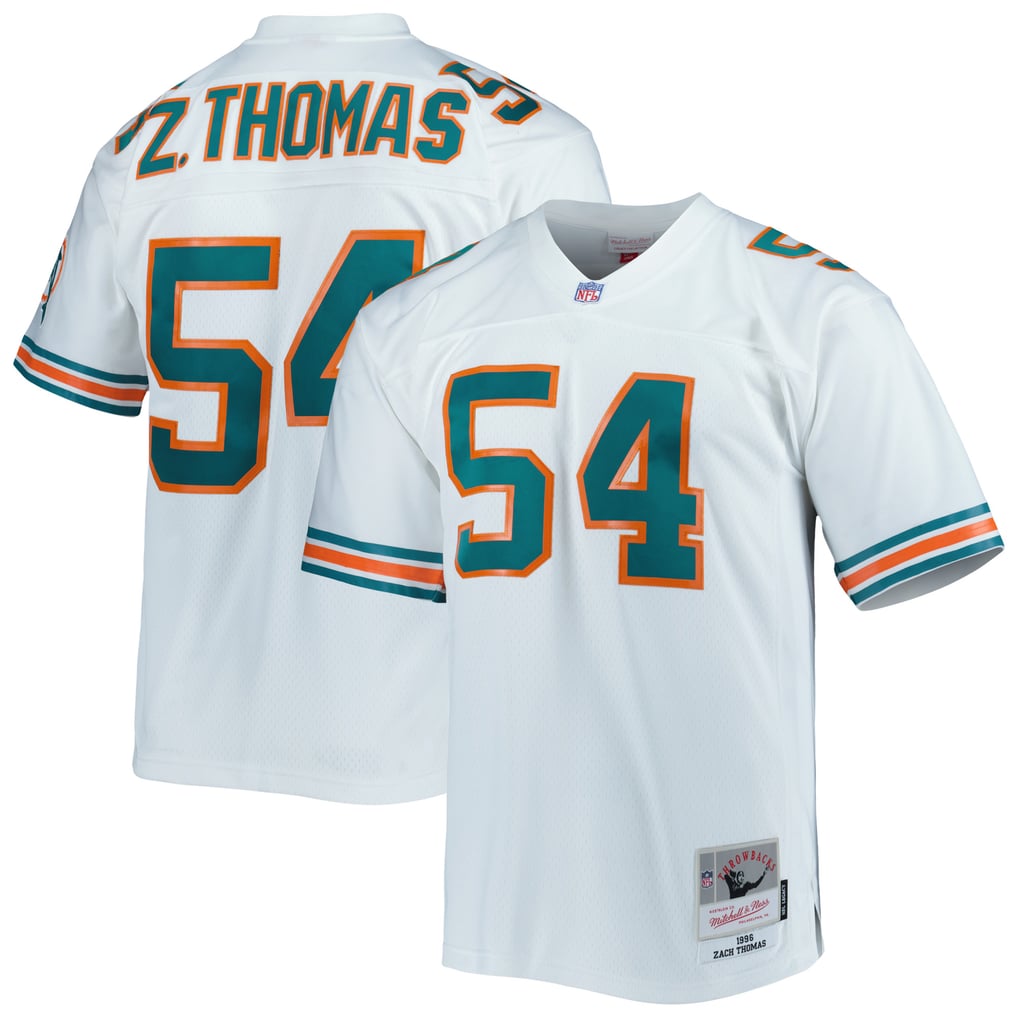 Men's Miami Dolphins Zach Thomas White Legacy Replica Jersey