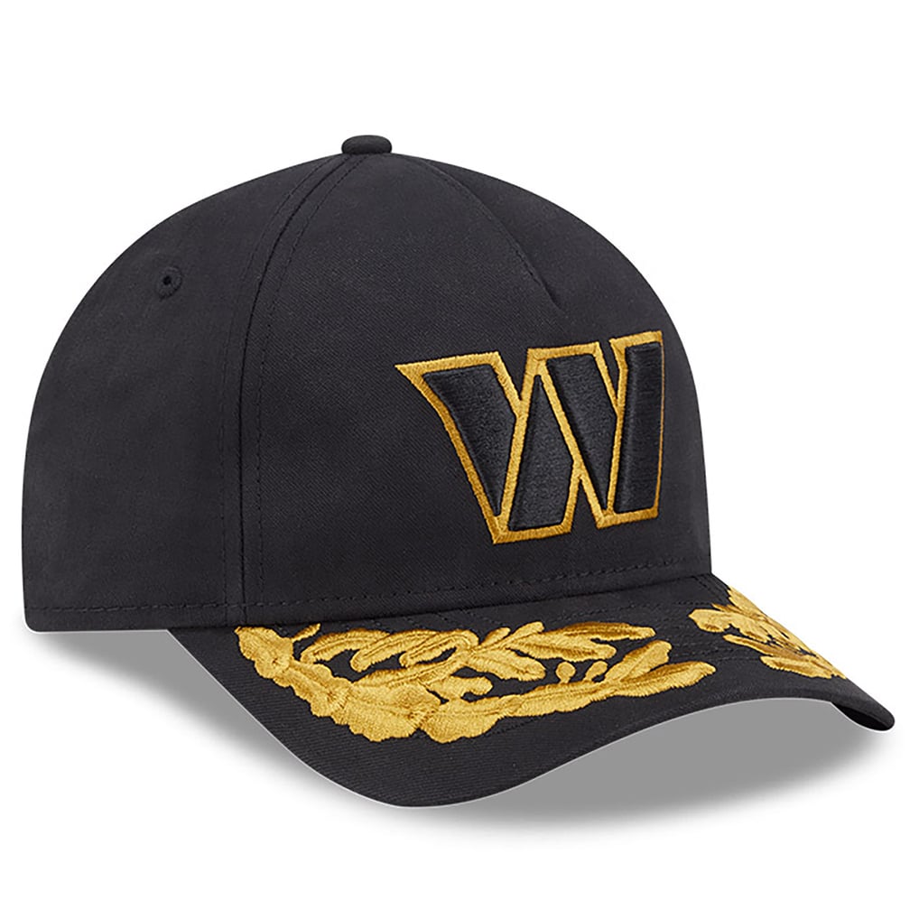 Men's Washington Commanders Black A-Frame 9FORTY Adjustable Hat