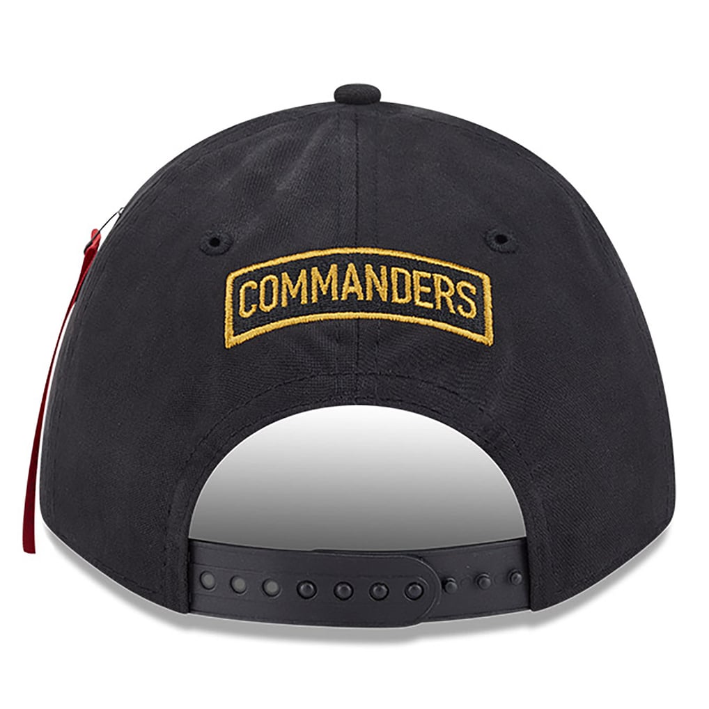 Men's Washington Commanders Black A-Frame 9FORTY Adjustable Hat